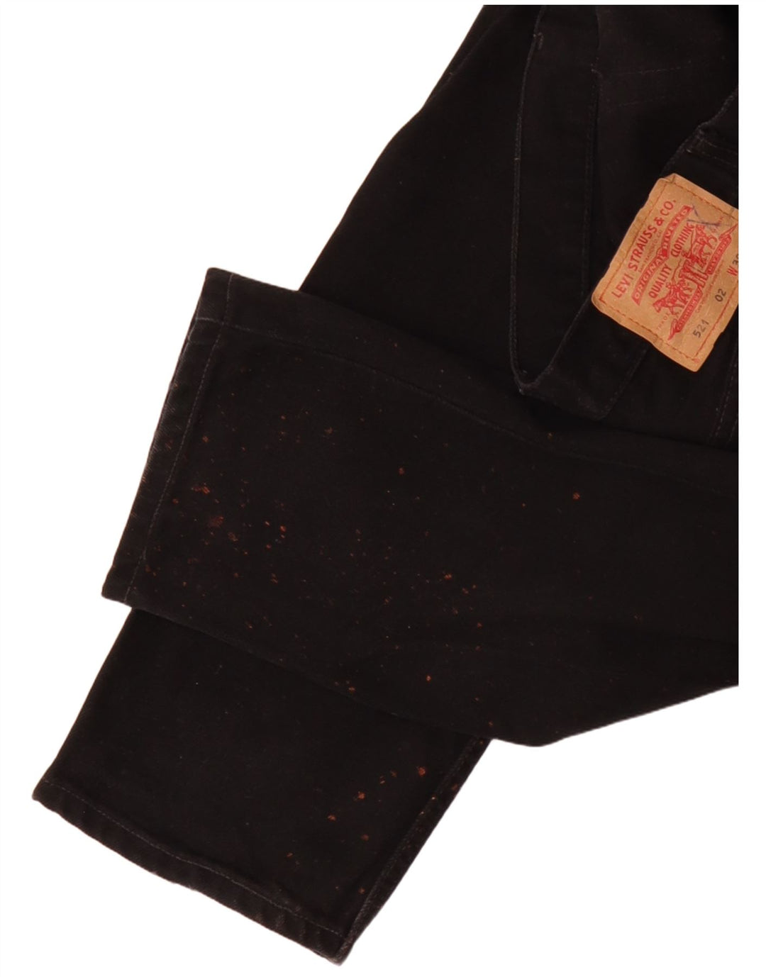 Levi's muške 521 ravne traperice W30 L32 crni pamuk