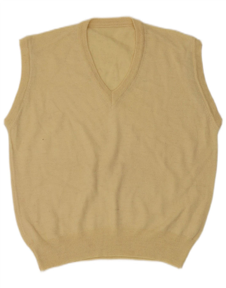 VINTAGE Muška majica bez rukava srednje žuta