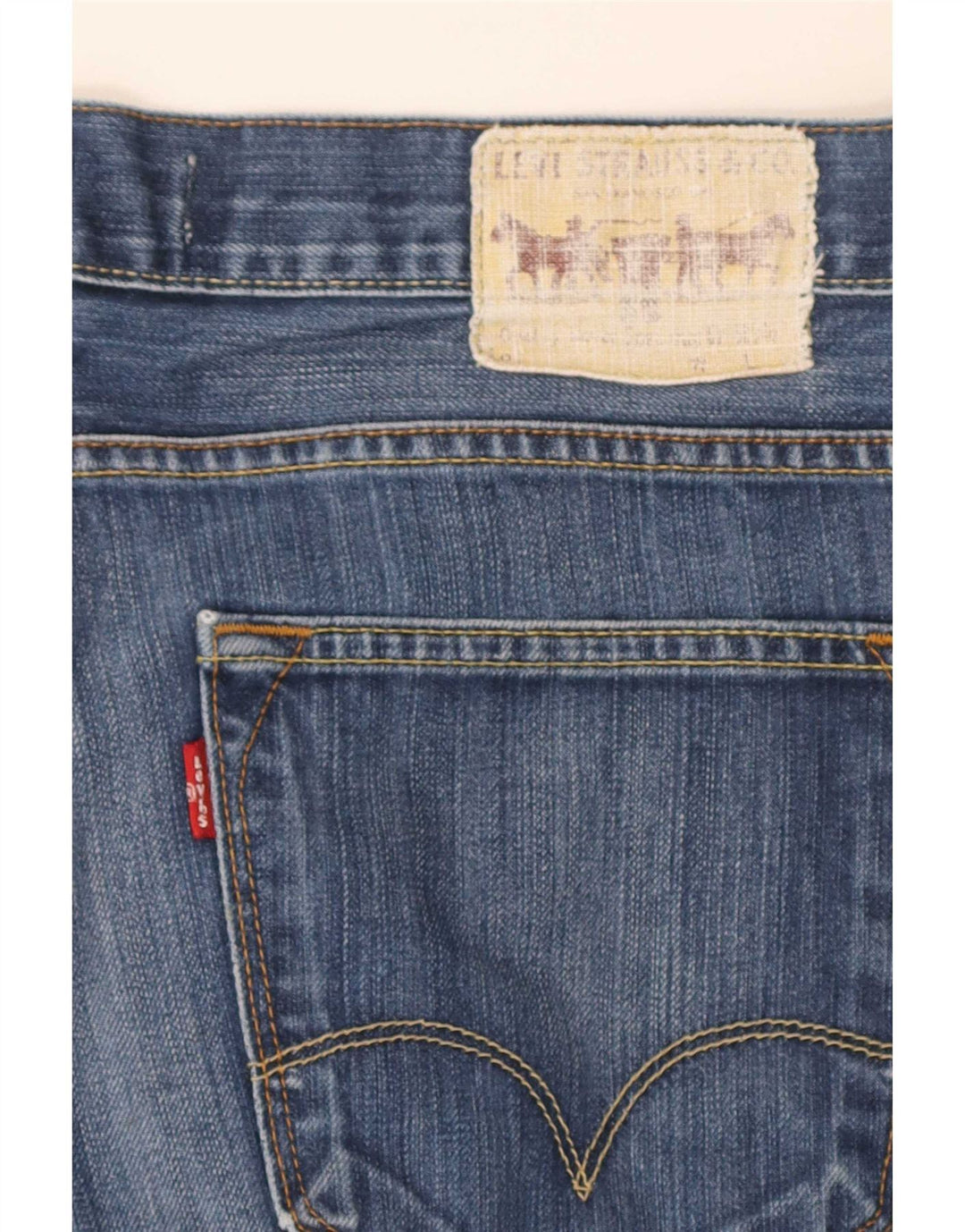 Levi's muške 506 obične traper kratke hlače W34 veliki plavi pamuk