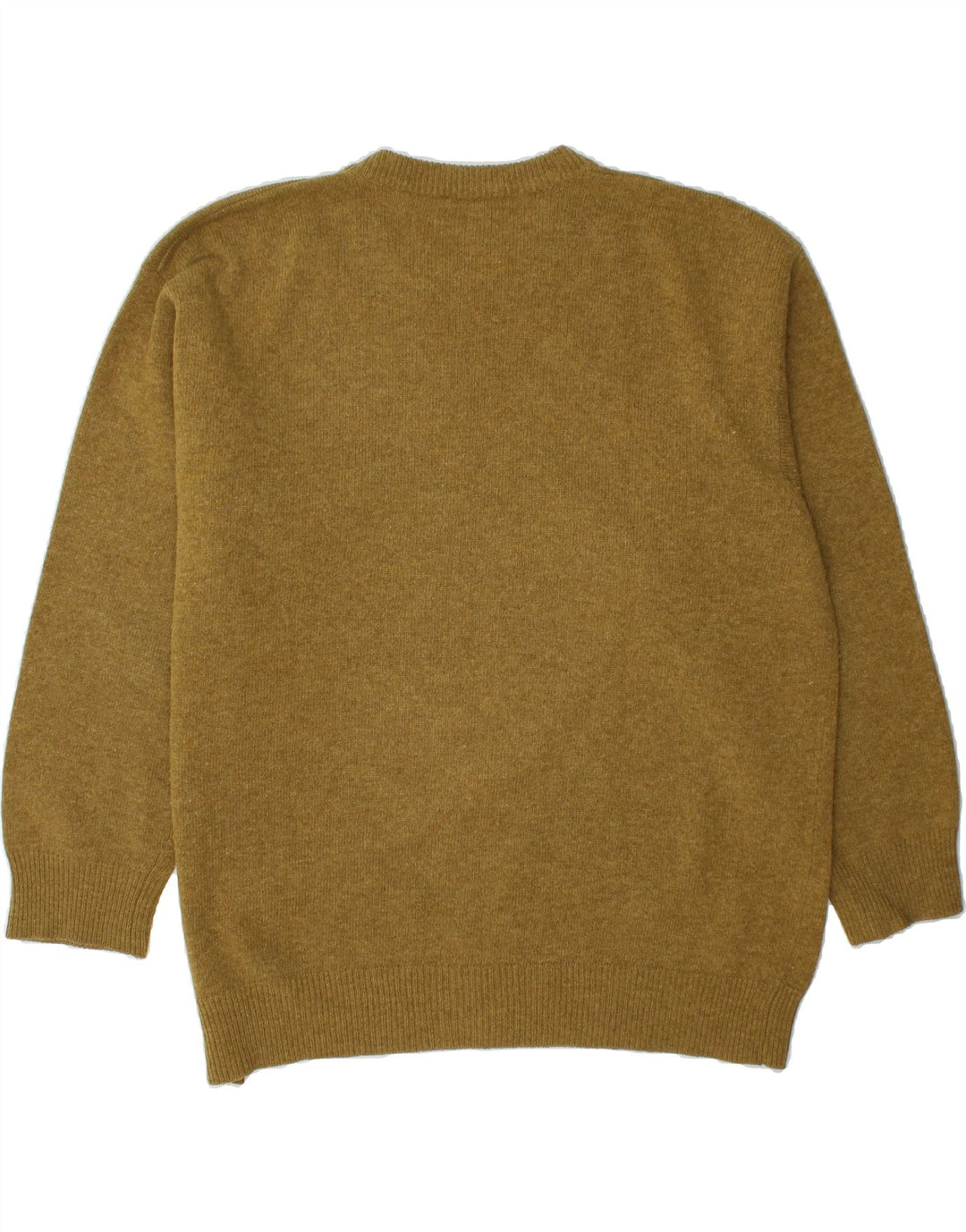 TRUSSARDI Mens Crew Neck Jumper Sweater XL Khaki Vintage Trussardi and Second-Hand Trussardi from Messina Hembry 