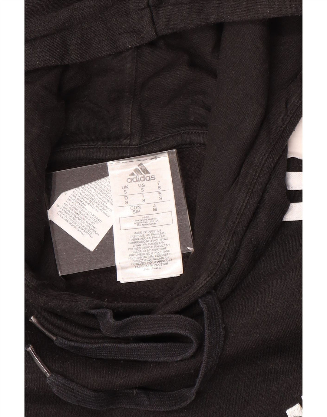 Adidas muška majica s kapuljačom, mali crni poliester