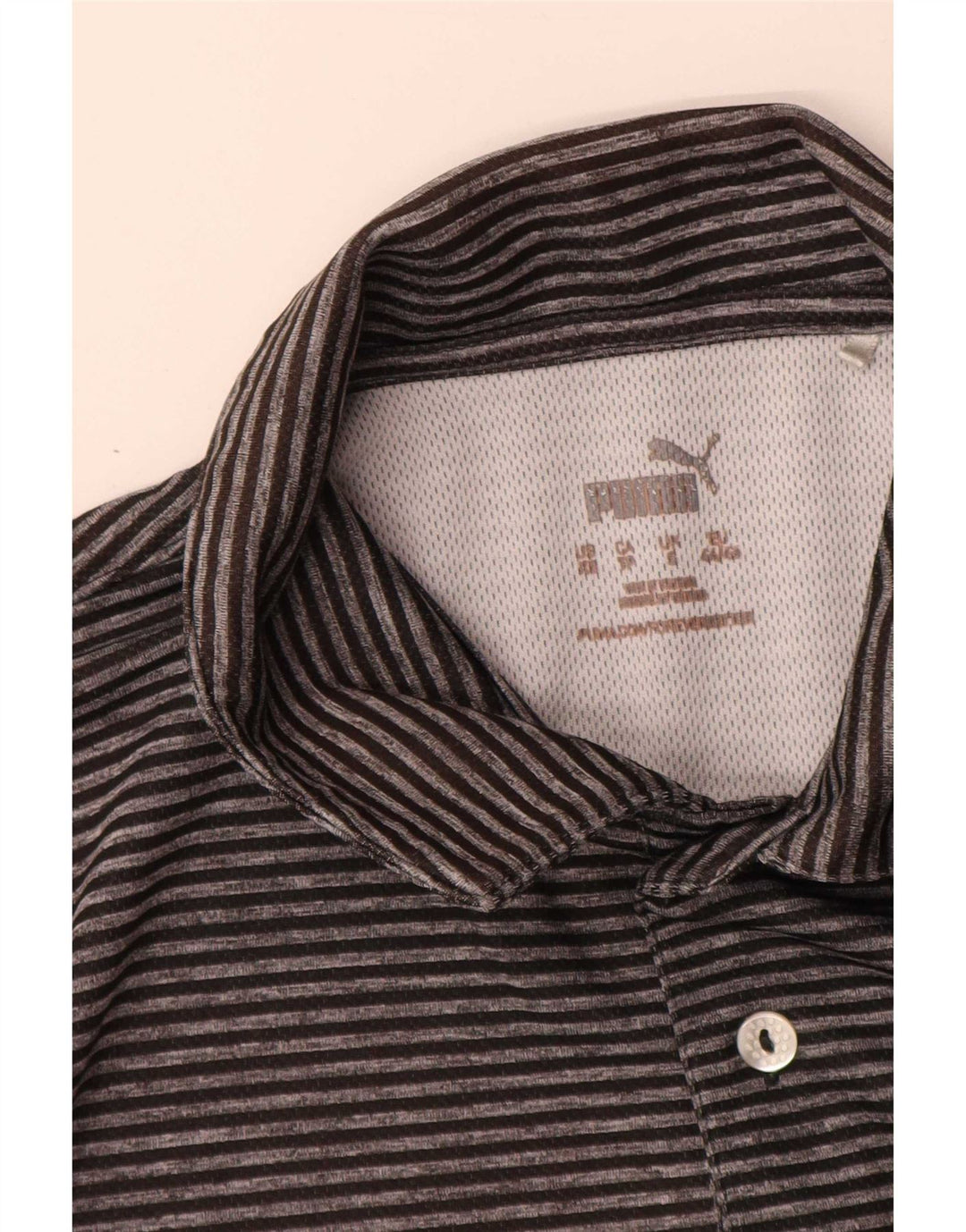 Puma muška polo majica male sive pruge od poliestera