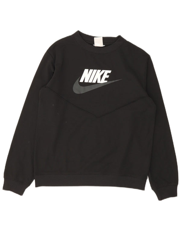 Nike Boys Graphic Sweatshirt Džemper 13-14 godina crni poliester