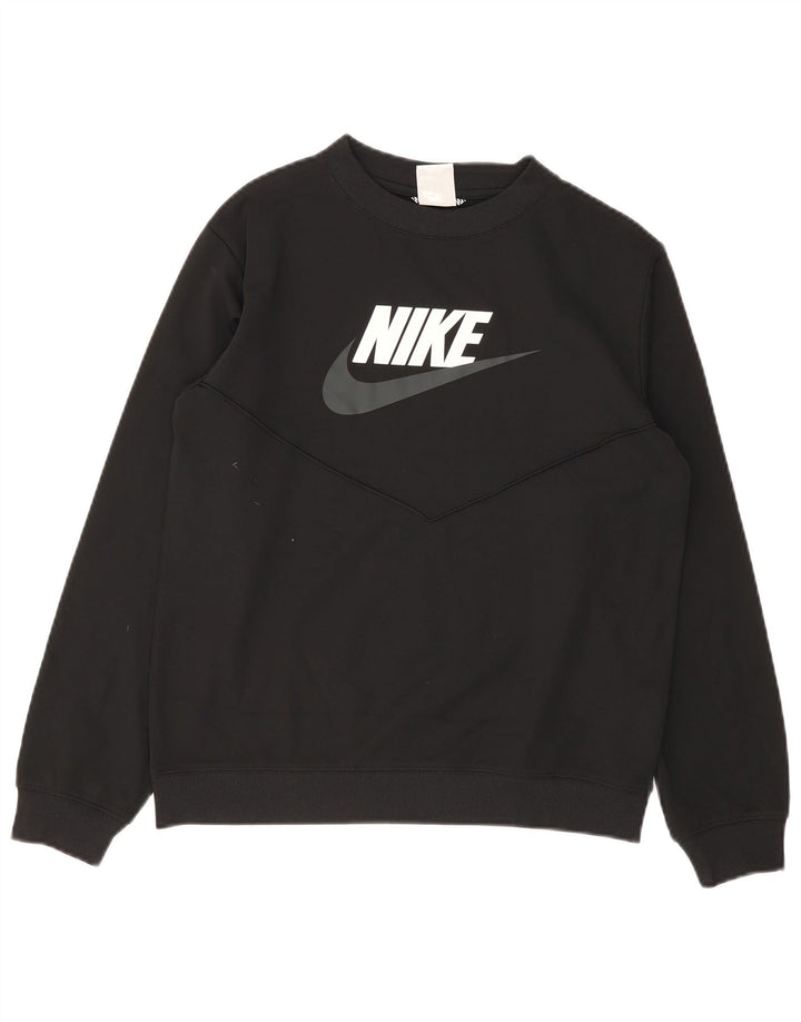 Nike Boys Graphic Sweatshirt Džemper 13-14 godina crni poliester