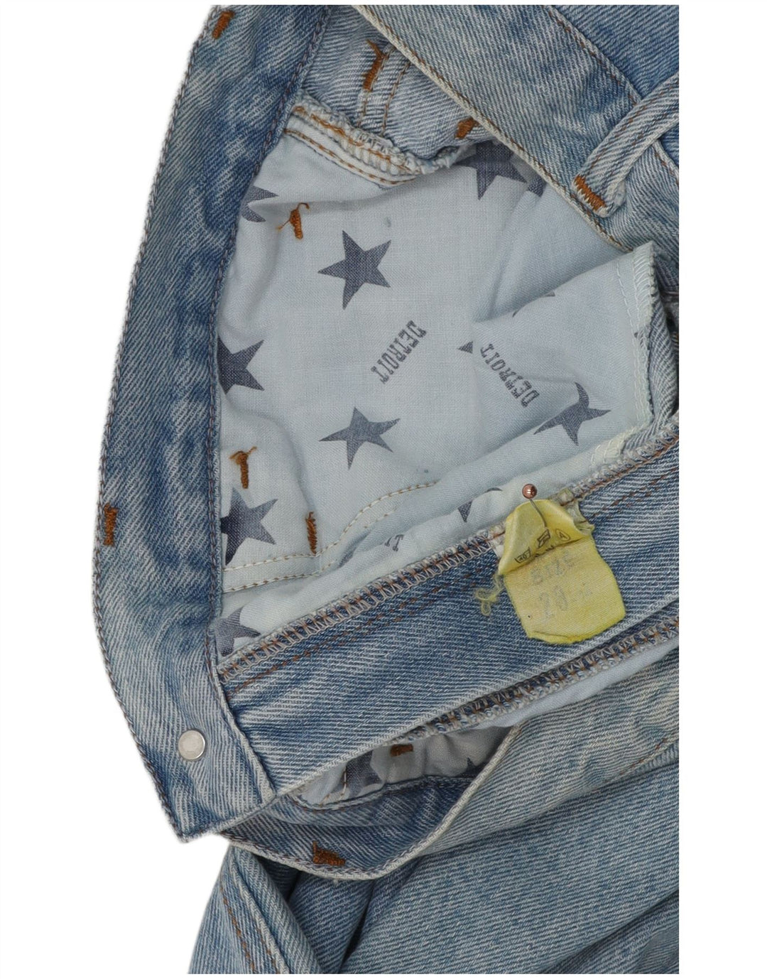 Vintage ženske sužene traperice visokog struka W28 L30 plavi pamuk