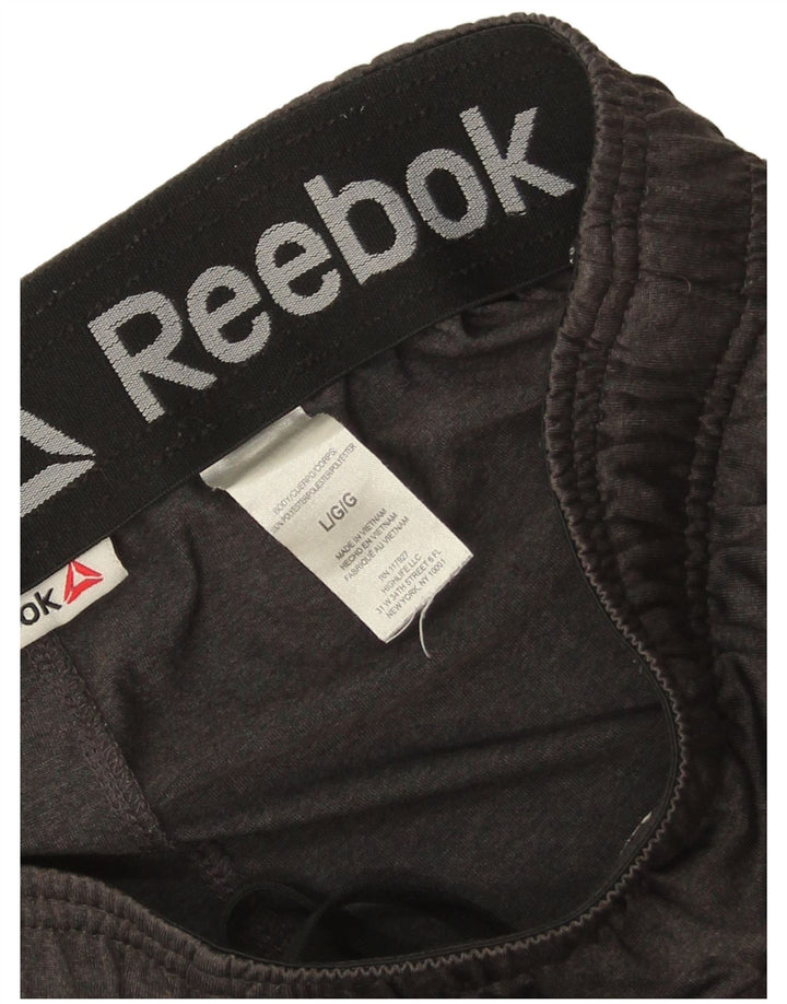Reebok muške sportske kratke hlače veliki sivi poliester