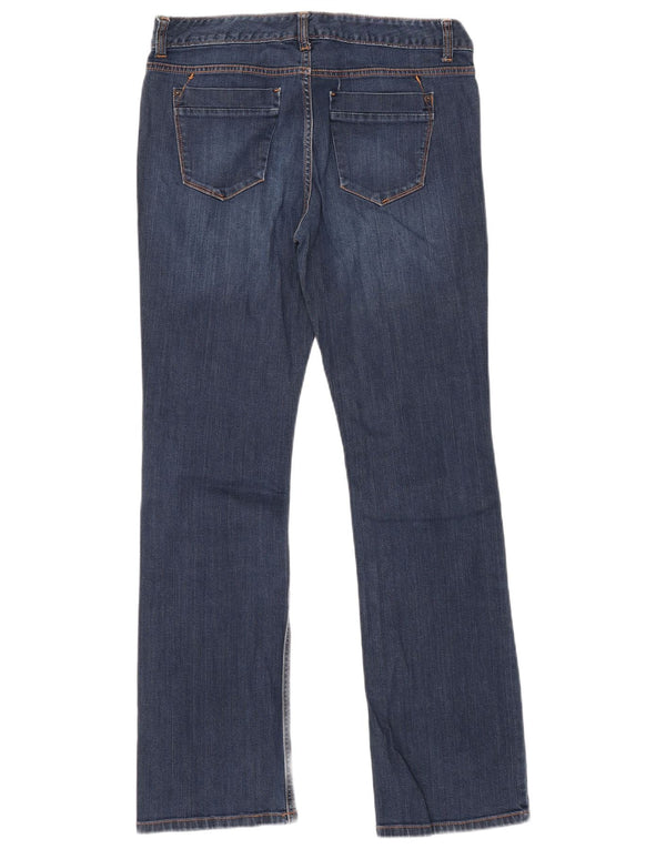 MOSSIMO Ženske Curvy Bootcut traperice US 12 Large W32 L32 Plavi pamuk