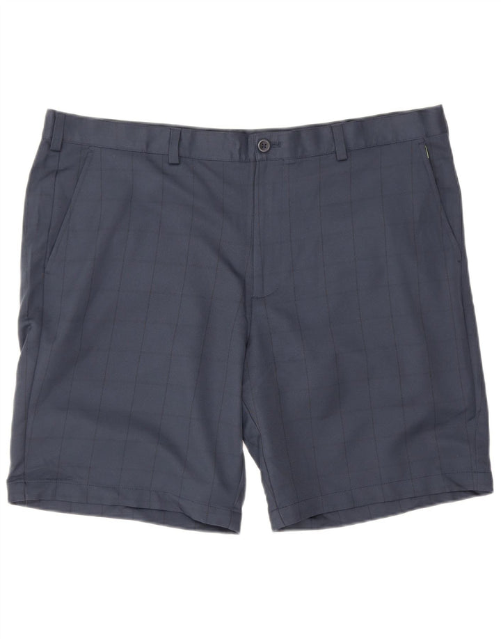 Izod muške kratke chino hlače za golf W40 XL tamnoplavi karirani poliester