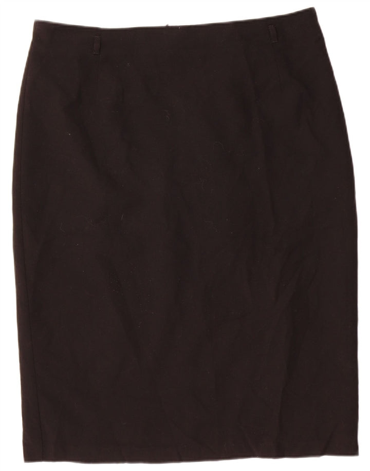 Marks & Spencer ženska pencil suknja UK 16 Large W34 crni poliester
