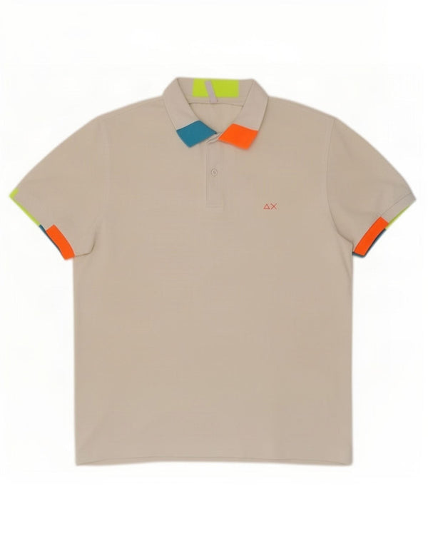 Sun68 Muška polo majica 2XL bijeli pamuk u boji