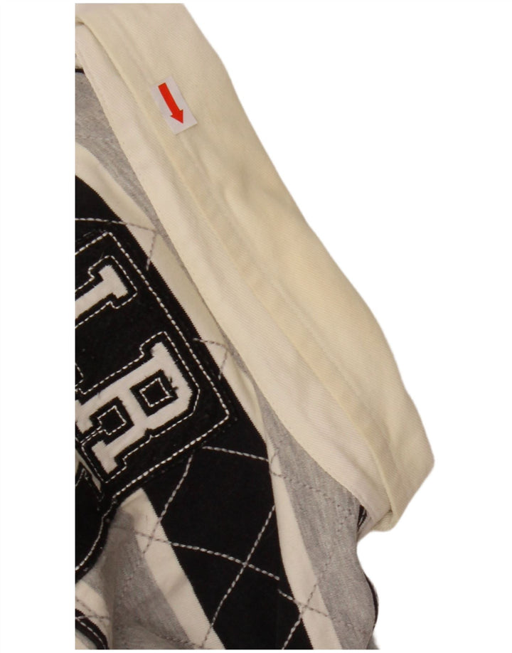 LOTTO muška ragbi polo majica dugih rukava s grafičkim motivima srednje crne pruge