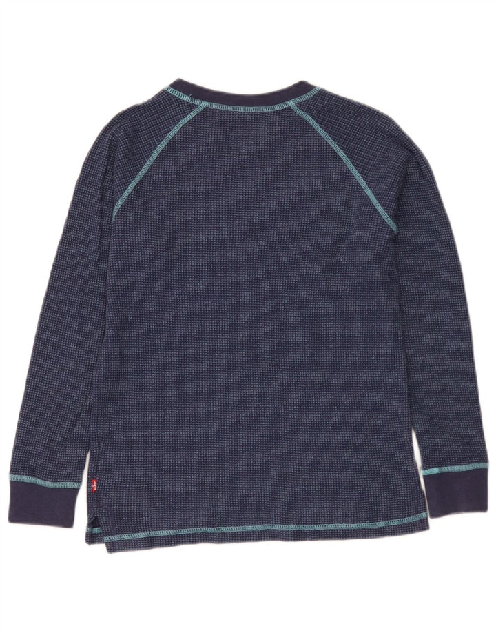 Levi's majica za dječake dugih rukava 11-12 godina, tamnoplavi pamuk