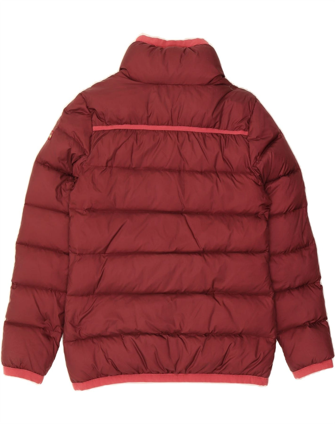 DIADORA Womens Padded Jacket UK 14 Medium Burgundy Polyamide Vintage Diadora and Second-Hand Diadora from Messina Hembry 