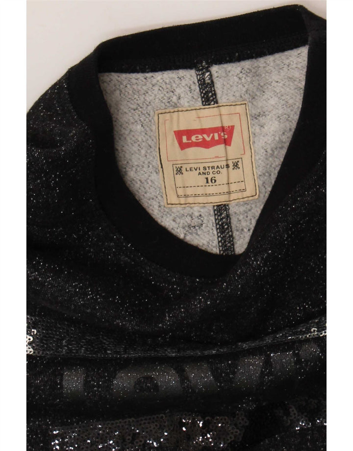 Levi's majica s grafičkim motivima za djevojčice 15-16 godina crna