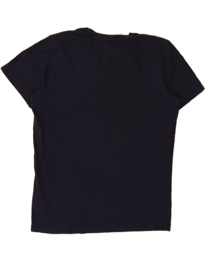 JACK & JONES Mens T-Shirt Top Small Navy Blue Cotton Vintage Jack & Jones and Second-Hand Jack & Jones from Messina Hembry 
