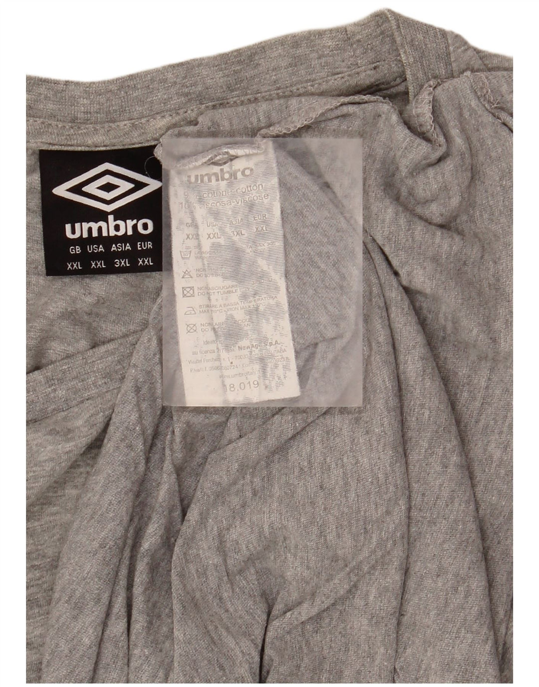 UMBRO muška majica kratkih rukava 2XL sivi pamuk