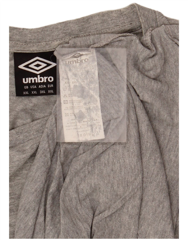 UMBRO muška majica kratkih rukava 2XL sivi pamuk