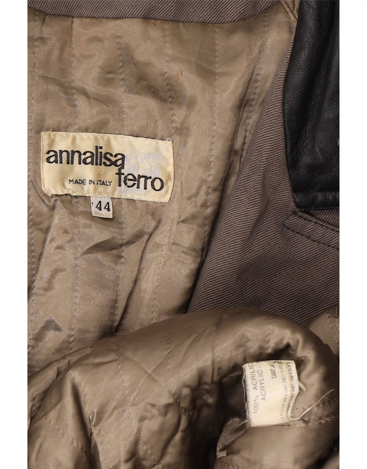 ANNALISA FERRO Ženski kaput IT 44 Srednje sivi akril