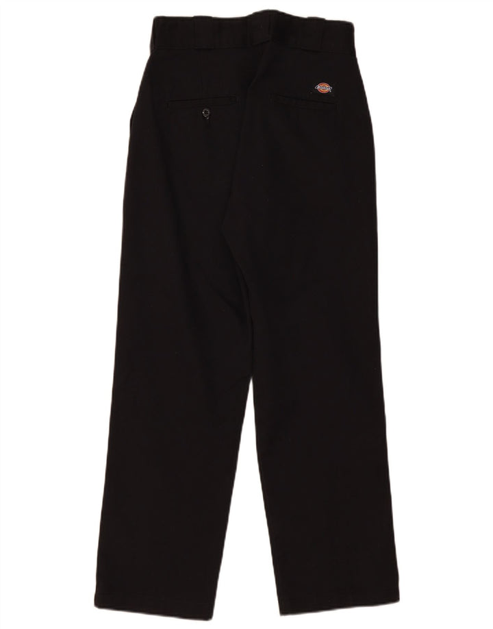 Dickies ženske ravne chino hlače W26 L26 crni poliester