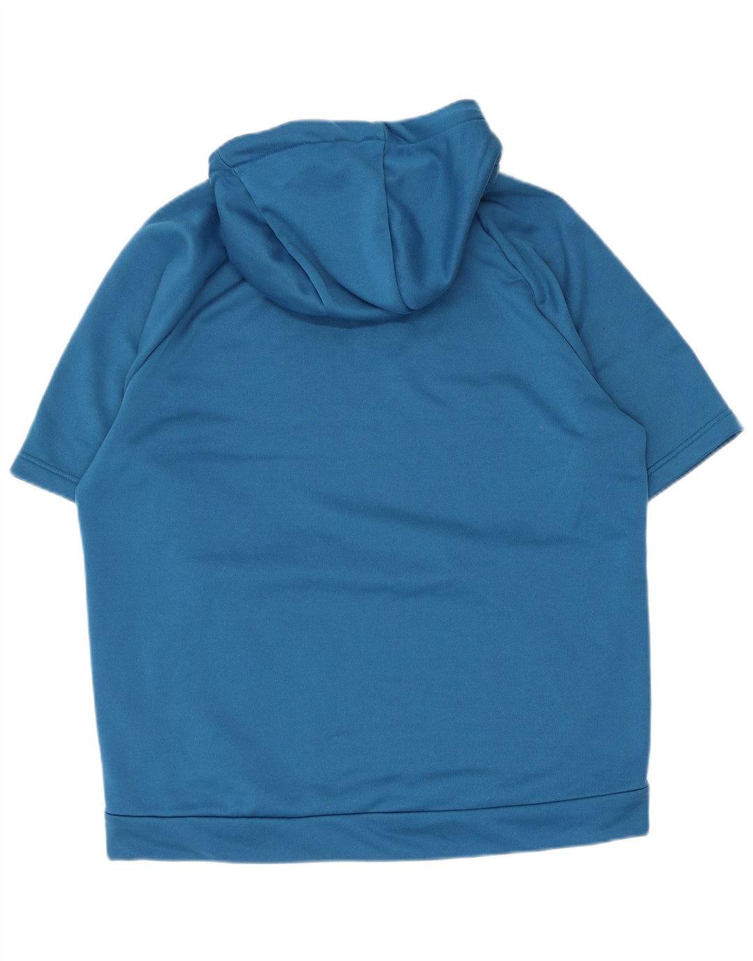 Nike Dri Fit majica s kapuljačom kratkih rukava, veliki plavi poliester
