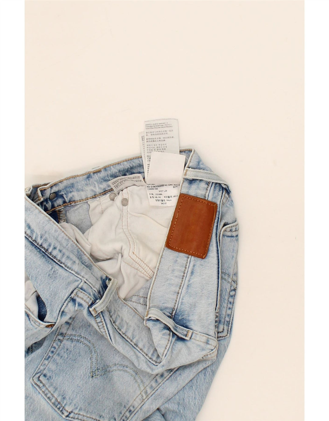 LEVI'S Womens Straight Jeans W27 L26 Blue Cotton Vintage Levi's and Second-Hand Levi's from Messina Hembry 