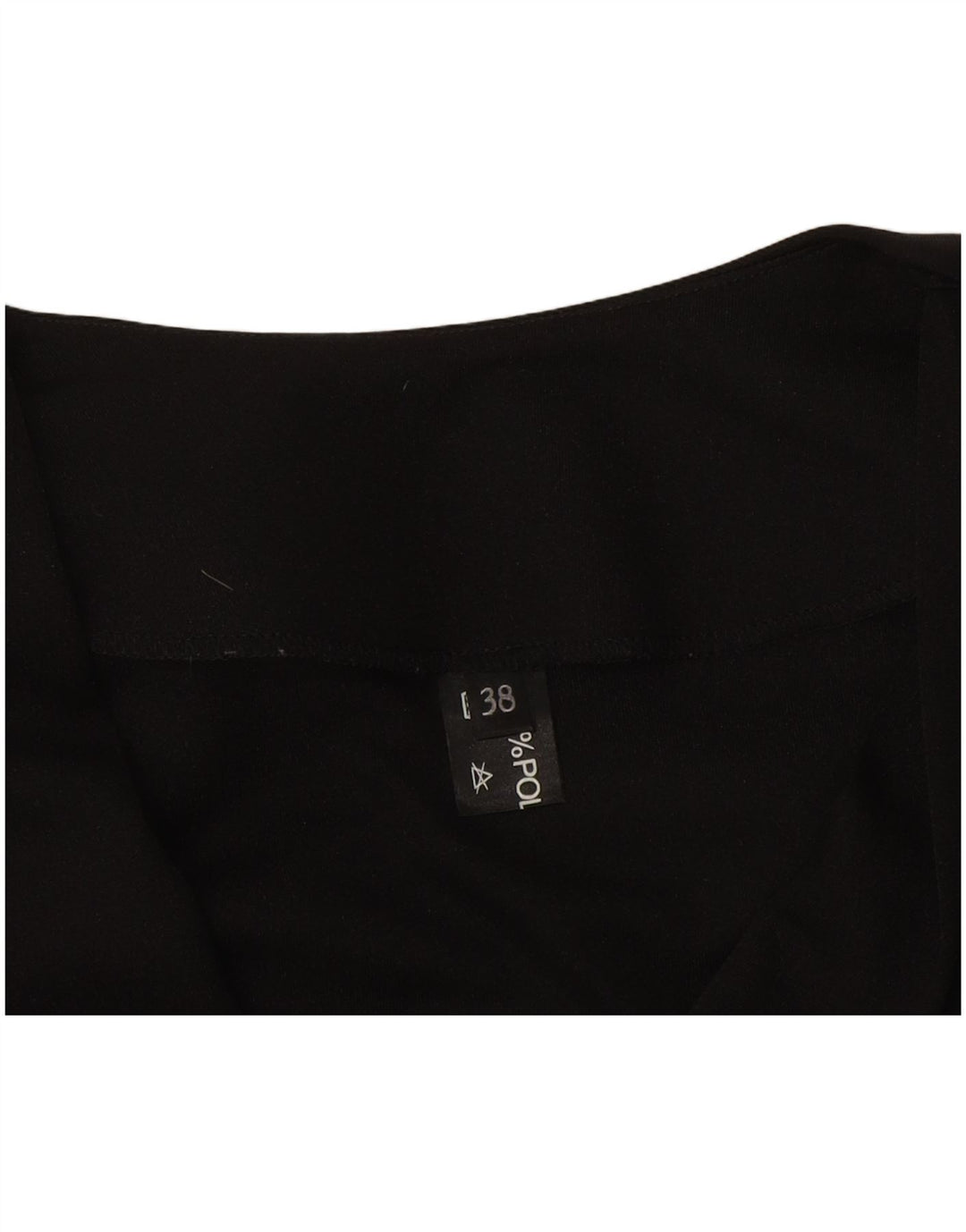 Vintage ženska majica dugih rukava IT 38 XS crni poliester