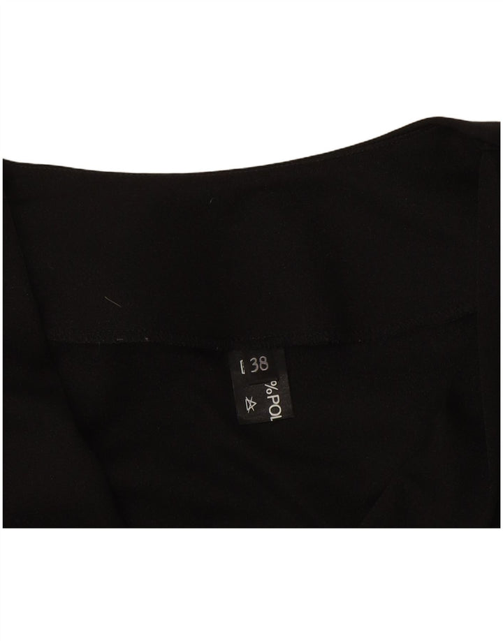 Vintage ženska majica dugih rukava IT 38 XS crni poliester