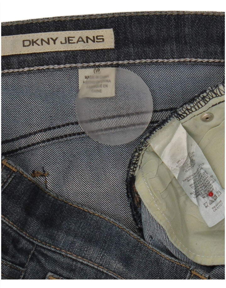 Dkny ženske bermuda traper kratke hlače US 8 srednje W32 tamnoplavi pamuk