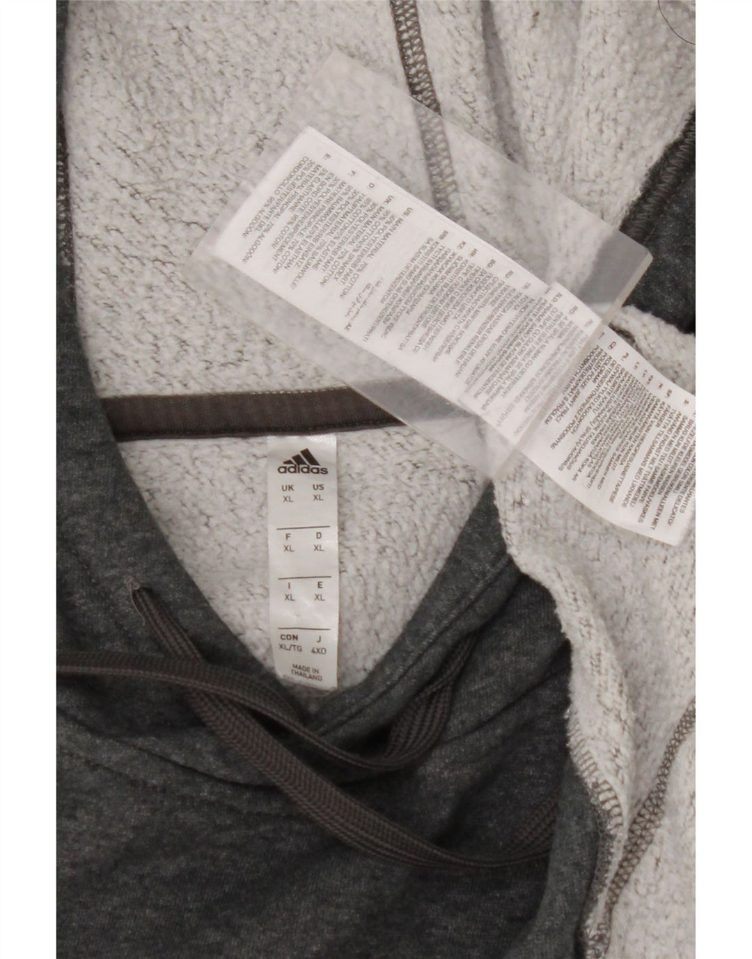 ADIDAS muška majica s kapuljačom XL sivi pamuk