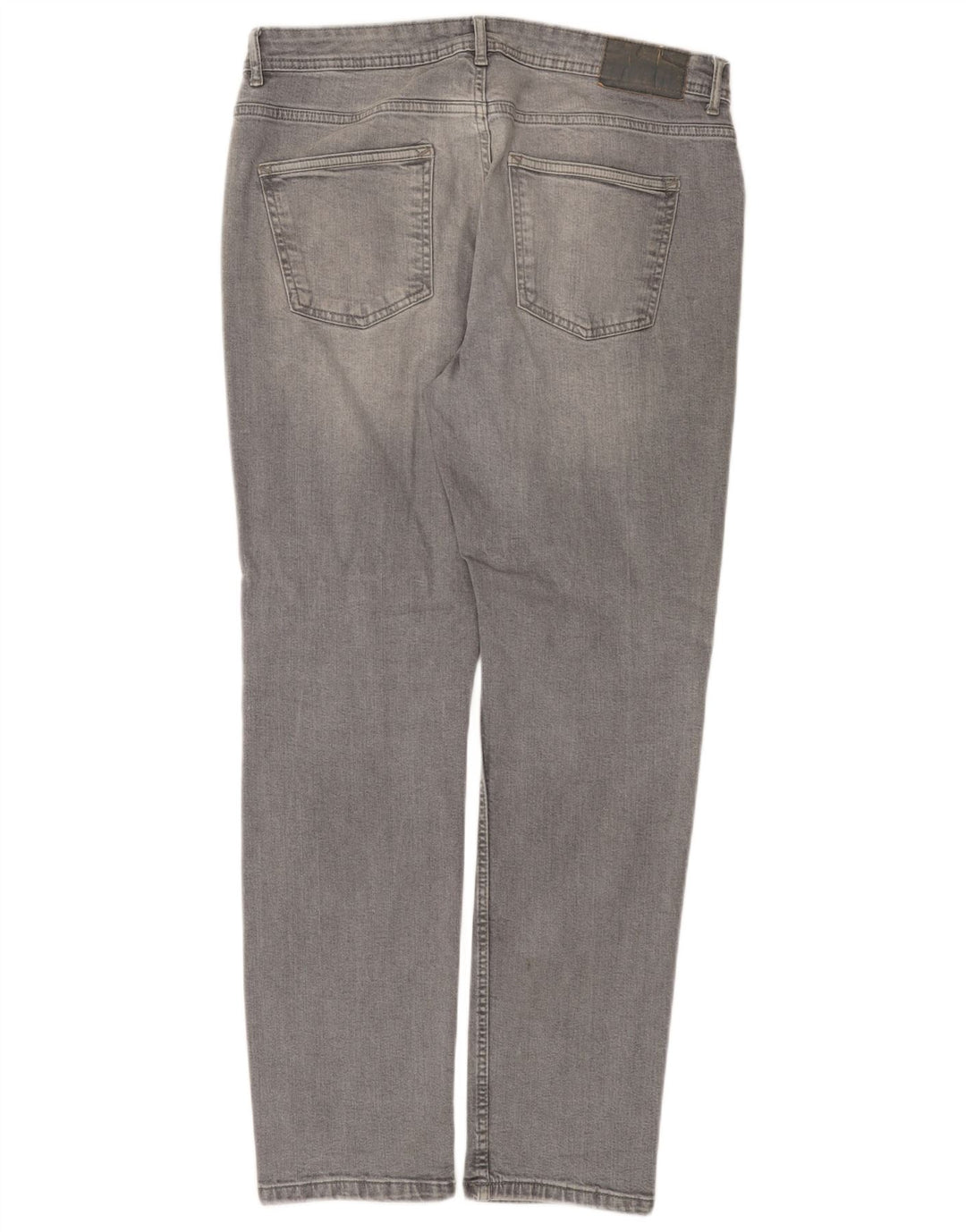 Denim & Co muške uske traperice W34 L30 sivi pamuk