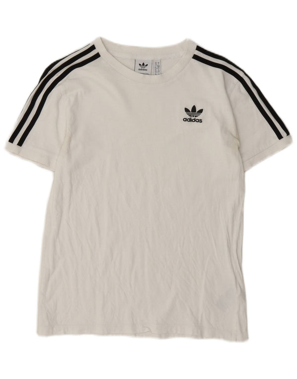 Adidas ženska majica kratkih rukava s grafičkim motivima, UK 10, mali bijeli pamuk