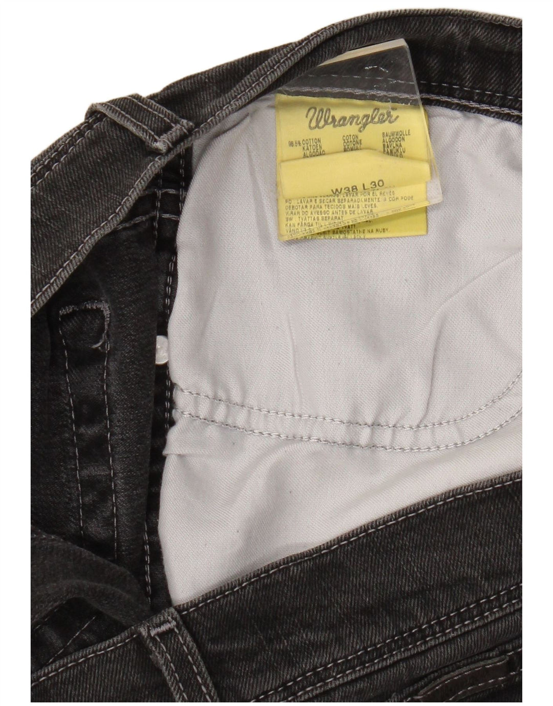 Wrangler muške ravne traperice W38 L27 sivi pamuk