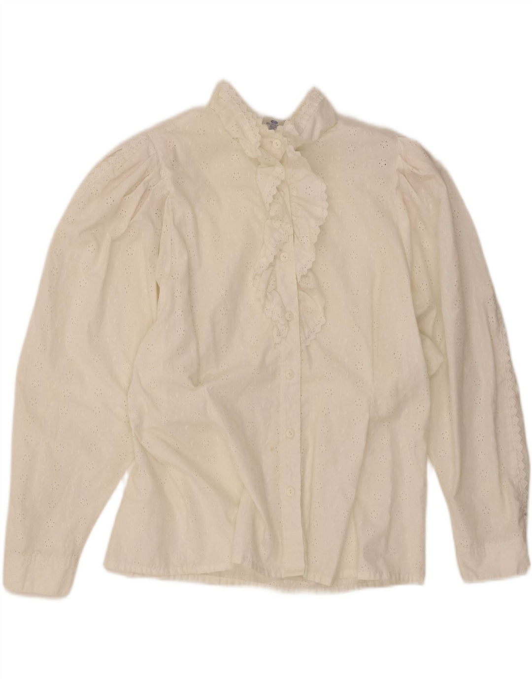 Yessica ženska majica s volanima sprijeda EU 46 XL bijeli poliester