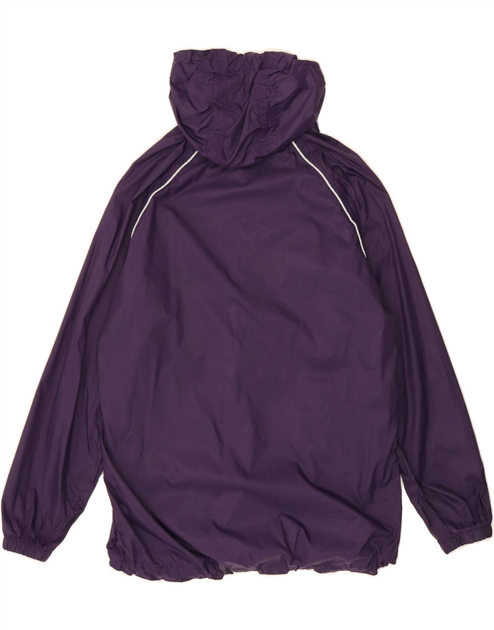 MOUNTAIN WAREHOUSE Womens Hooded Rain Jacket UK 12 Medium Purple Nylon Vintage Mountain Warehouse and Second-Hand Mountain Warehouse from Messina Hembry 