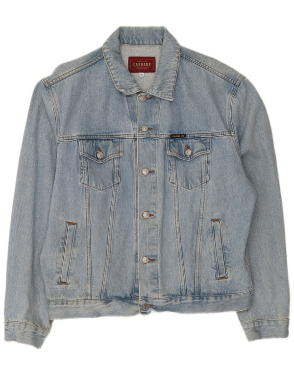 Carrera Mens Denim Jacket UK 42 XL Blue Cotton