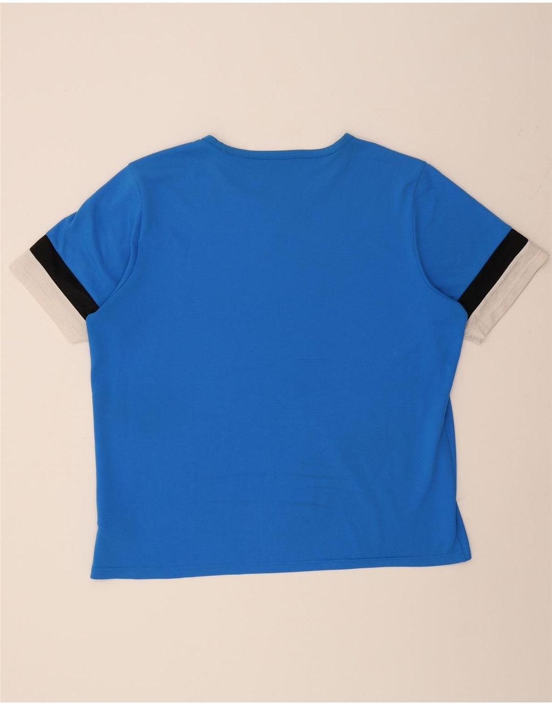 PUMA Mens T-Shirt Top 2XL Blue Colourblock Polyester Vintage Puma and Second-Hand Puma from Messina Hembry 