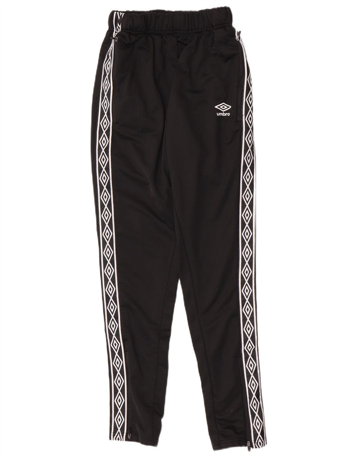 Male crne hlače od poliestera Umbro Graphic Trenirka