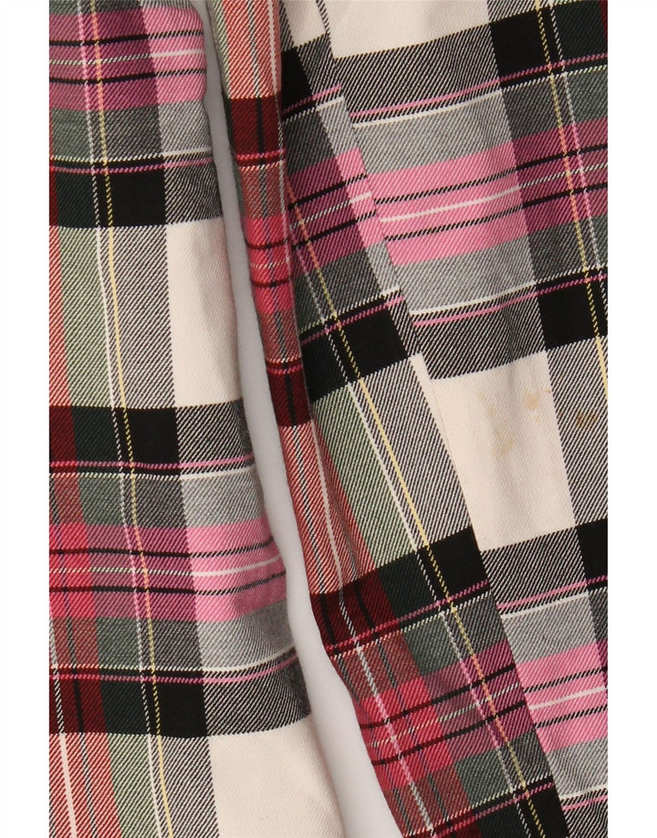 TOPSHOP Ženska jakna s dvostrukim kopčanjem UK 10, mali ružičasti karirani