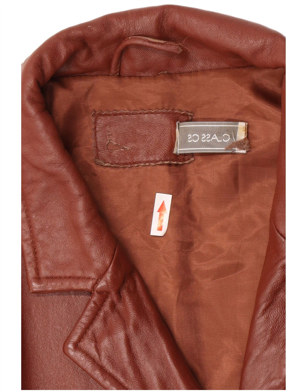 Classics Ženska kožna jakna sako s 3 gumba UK 26 5XL Smeđa koža