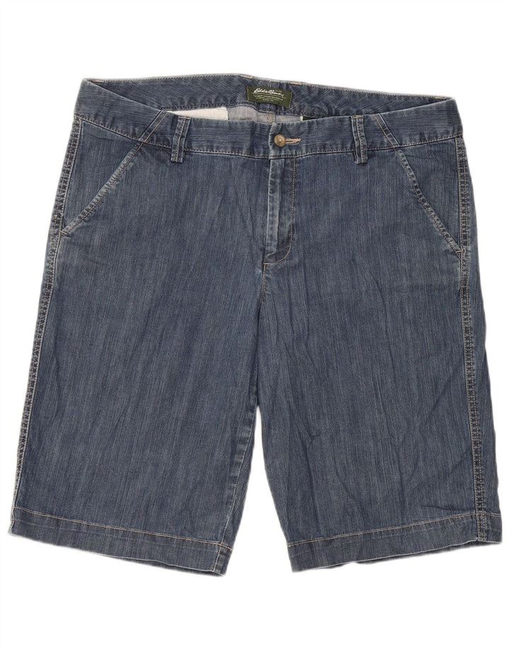 EDDIE BAUER Ženske traper kratke hlače US 14 XL W36 Plavi pamuk