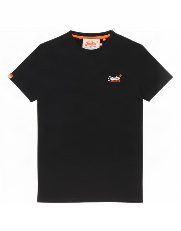 Superdry muška majica kratkih rukava Srednji crni pamuk