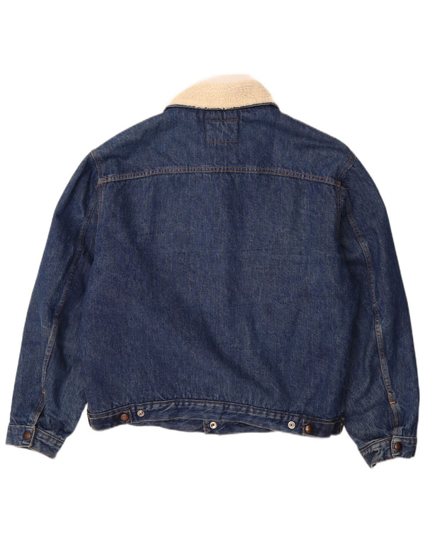 Roy Rogers muška traper šerpa jakna UK 40 Large Blue