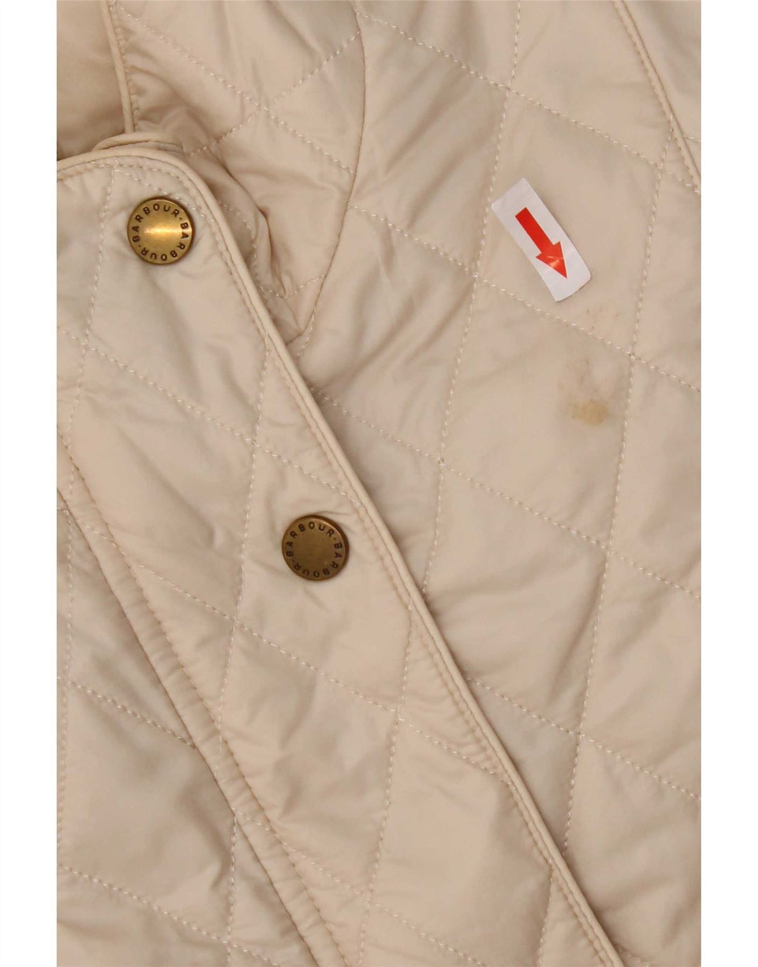 Barbour ženska prošivena jakna UK 14 Large Beige Nylon