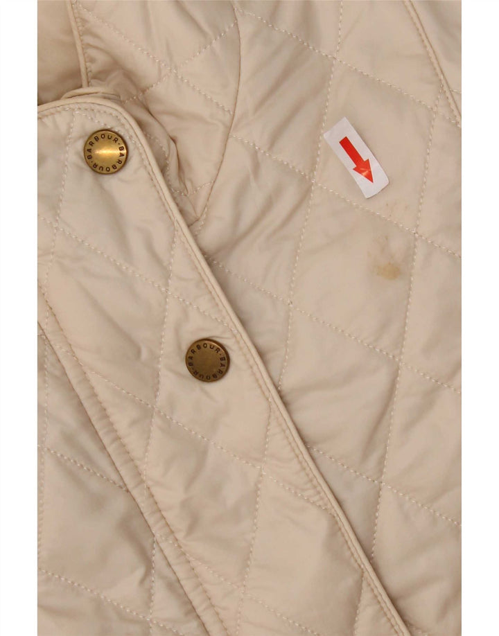 Barbour ženska prošivena jakna UK 14 Large Beige Nylon