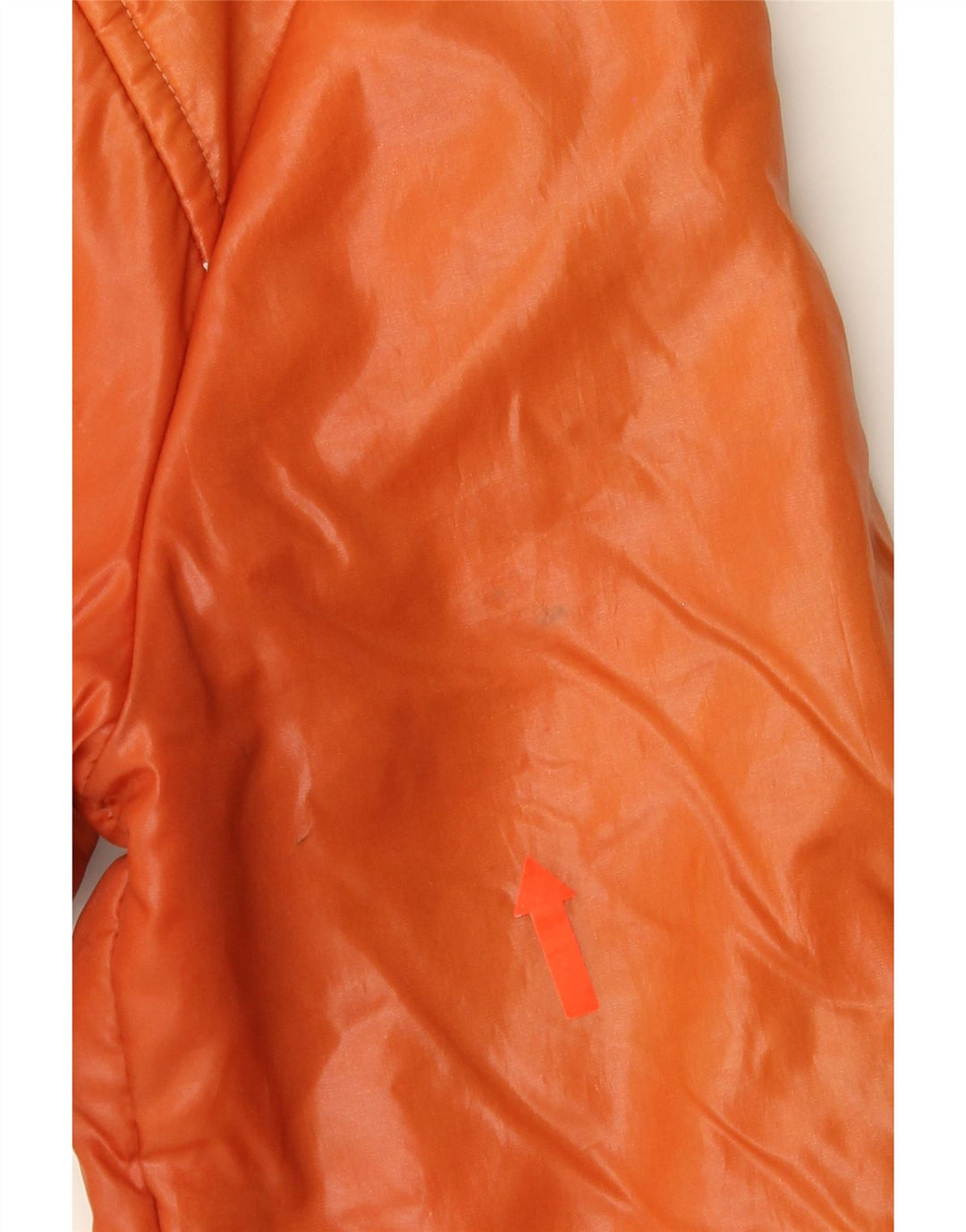 VINTAGE Womens Bomber Jacket UK 16 Large Orange Nylon Vintage Vintage and Second-Hand Vintage from Messina Hembry 