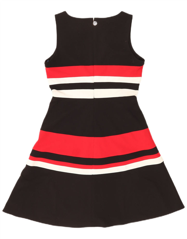 Tommy Hilfiger ženska haljina A-kroja bez rukava US 8 srednje crna na pruge