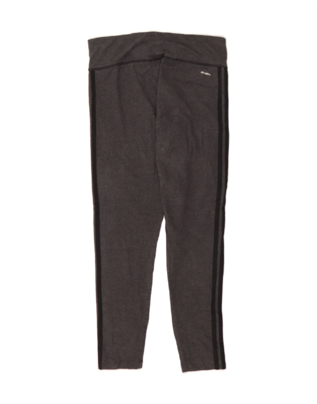 ADIDAS Womens Climalite Crop Leggings UK 12/14 Medium  Grey Polyester Vintage Adidas and Second-Hand Adidas from Messina Hembry 