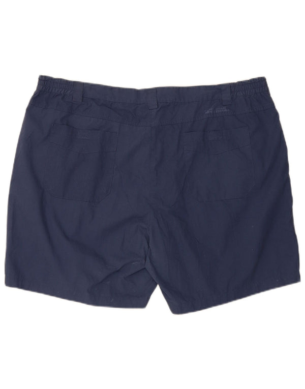 Mountain Warehouse Ženske ležerne kratke hlače visokog struka W44 3XL tamnoplave