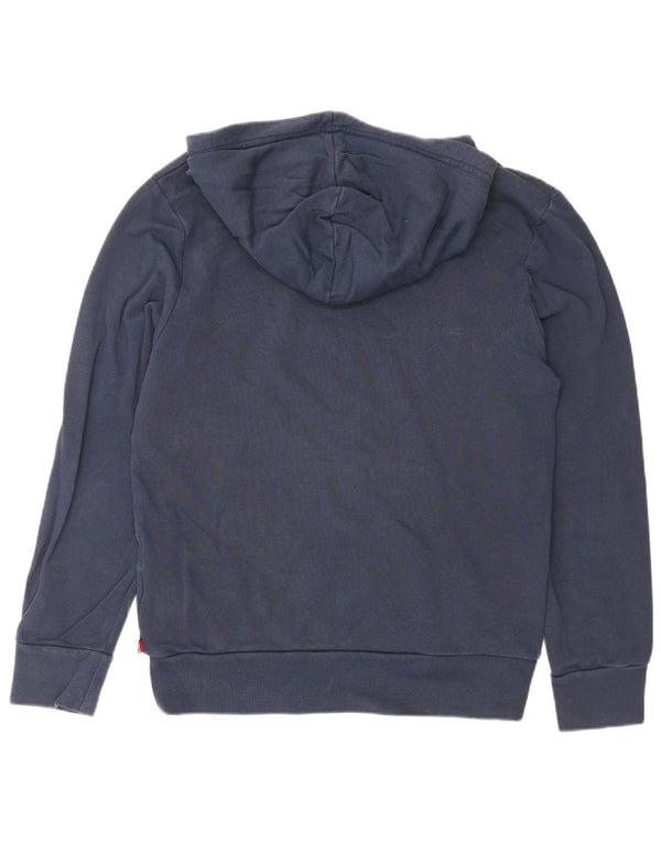 Levi's muška majica s kapuljačom s kapuljačom, mali tamnoplavi pamuk