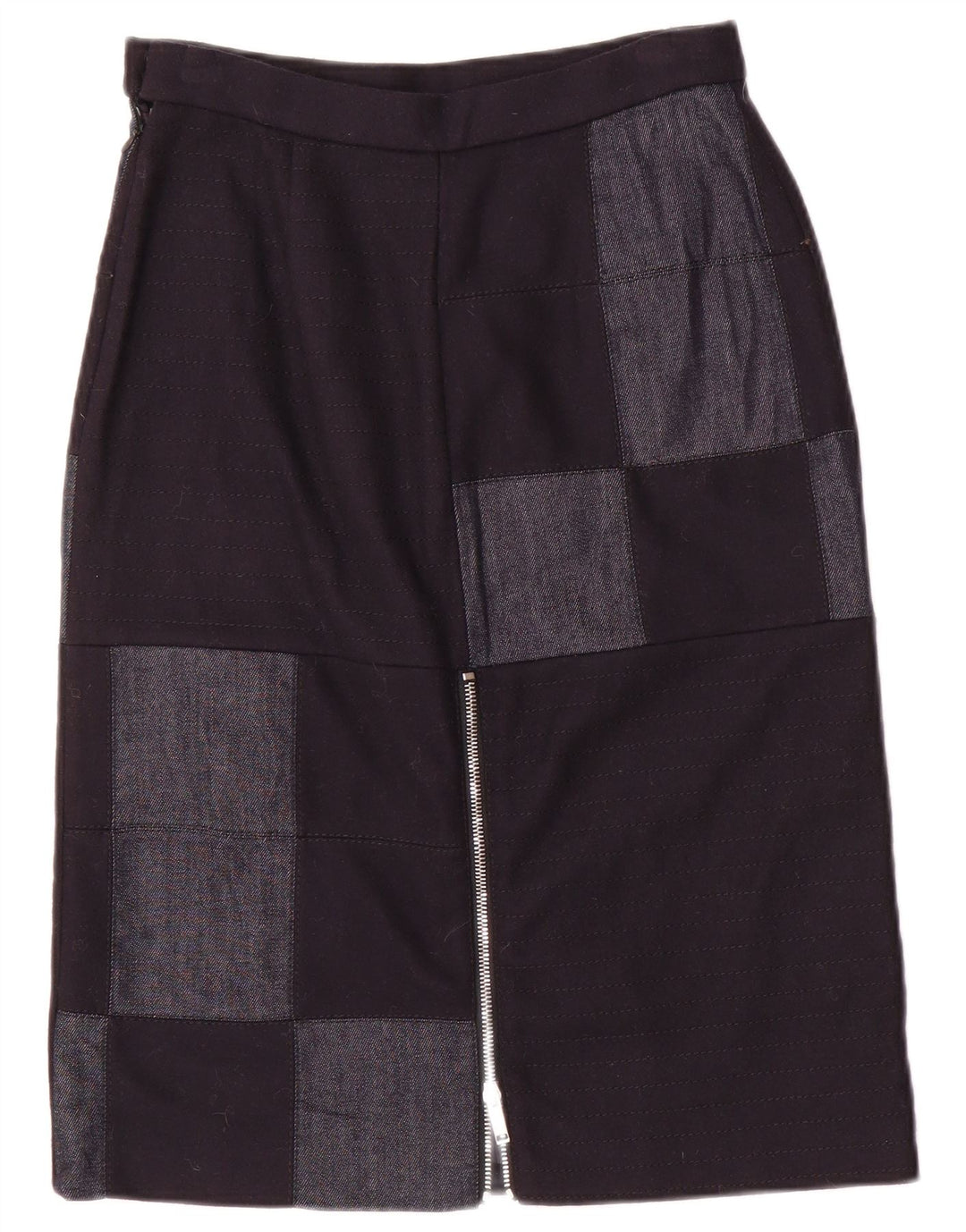 Iceberg ženska midi suknja IT 40 mala W26 tamnoplavi patchwork najlon
